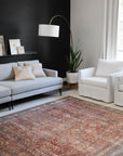 The Layla Rug 1 | Brick/Blue
