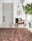 The Layla Rug 1 | Brick/Blue