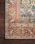 The Layla Rug 4 | Ocean/Rust