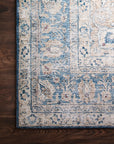 The Layla Rug 7 | Blue/Tangerine