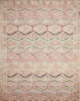 The Layla Rug 17 | Pink/Lagoon