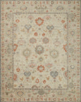 Abby Rug in Beige/Rust - By Loloi Rugs| Hand - Knotted Wool - Plain Jane Interiors
