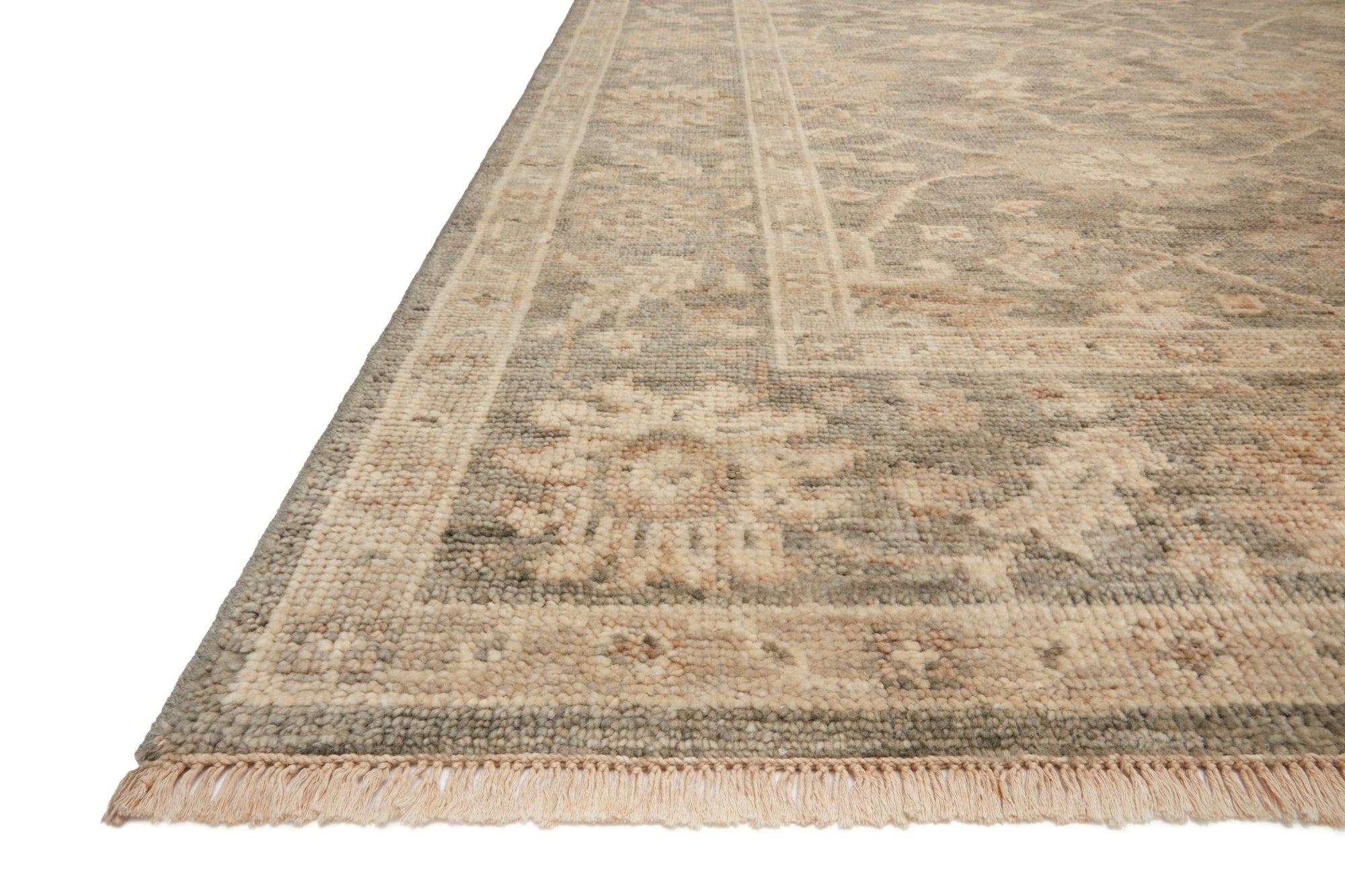 Alice Rug in Silver/Ivory - by Loloi | Hand - Knotted Wool Rug - Plain Jane Interiors