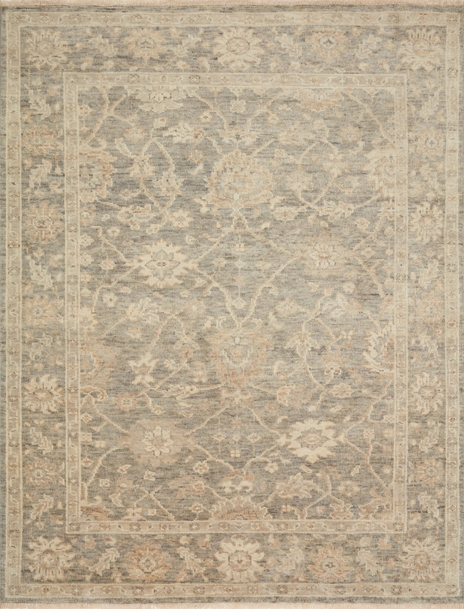 Alice Rug in Silver/Ivory - by Loloi | Hand - Knotted Wool Rug - Plain Jane Interiors