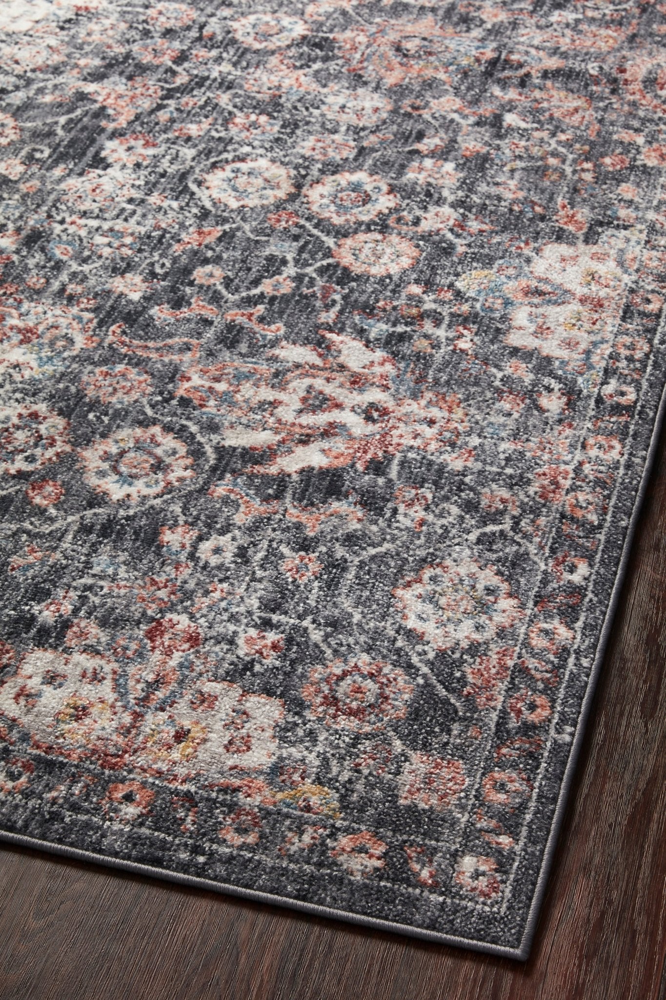 Arianna Charcoal Rug - by Loloi | Power - Loomed Rug - Plain Jane Interiors