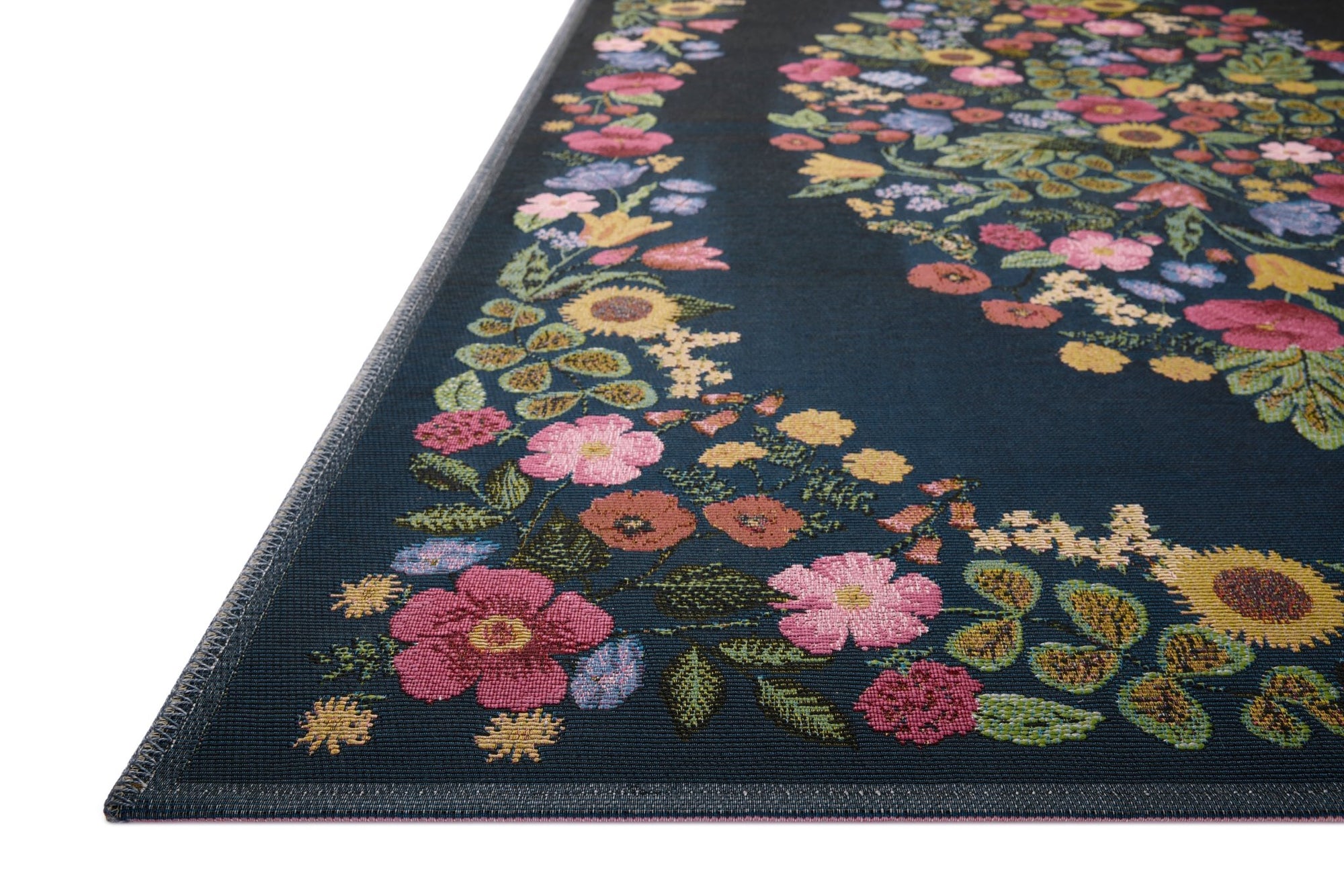 Blossom Navy Rug by Rifle paper Co - Plain Jane Interiors