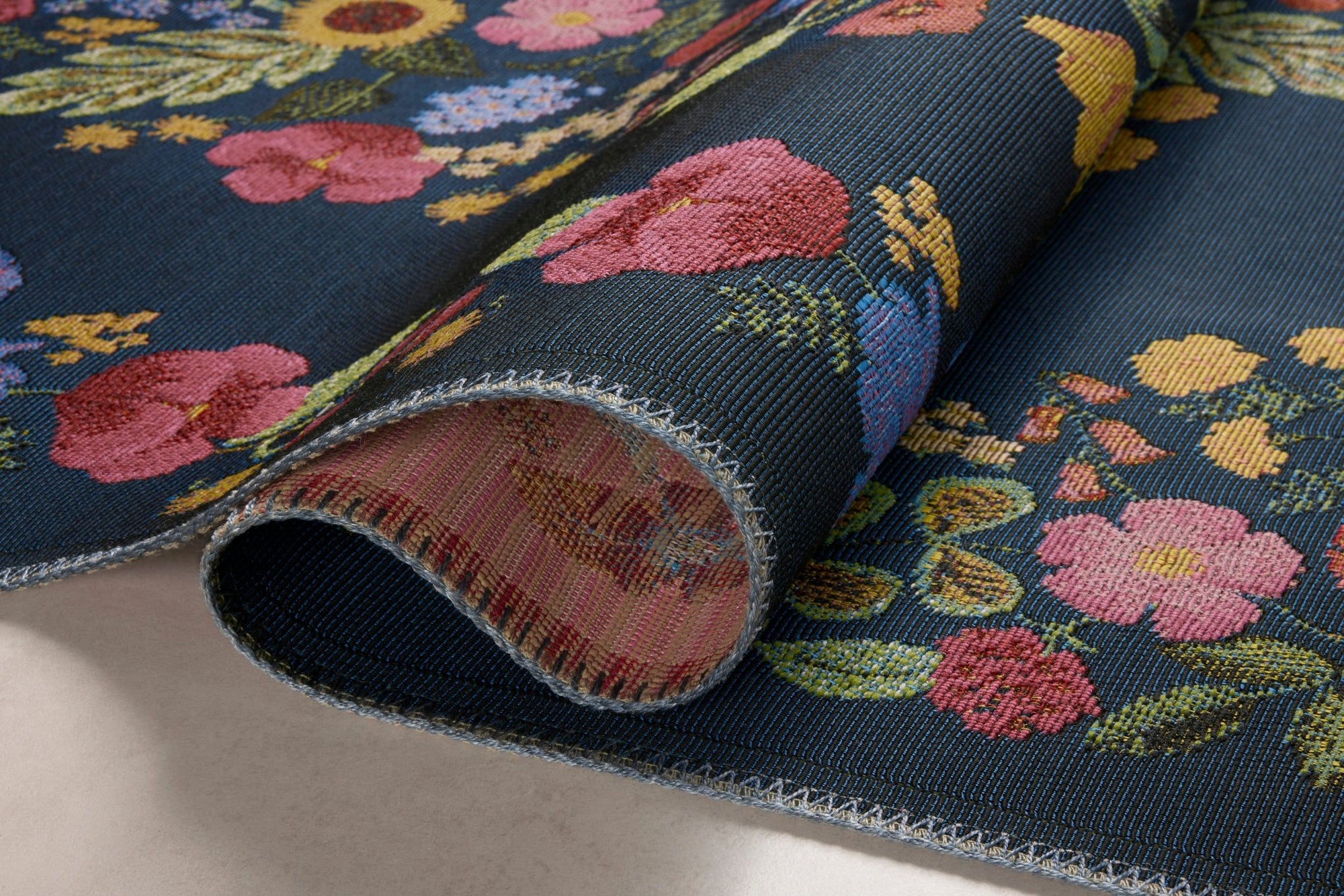 Blossom Navy Rug by Rifle paper Co - Plain Jane Interiors