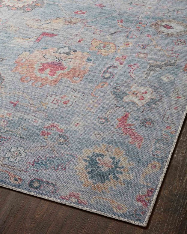 Eleanor Rug in Denim/Multi - by Loloi | Power - loomed Rug - Plain Jane Interiors