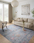 Eleanor Rug in Silver/Multi - by Loloi | Power - loomed Rug - Plain Jane Interiors