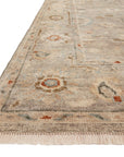 Georgie Rug in Light Grey/Multi - by Loloi | Hand - Knotted Wool Rug - Plain Jane Interiors