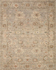 Georgie Rug in Light Grey/Multi - by Loloi | Hand - Knotted Wool Rug - Plain Jane Interiors