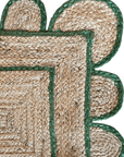 Green Scallop Jute Rug - Plain Jane Interiors