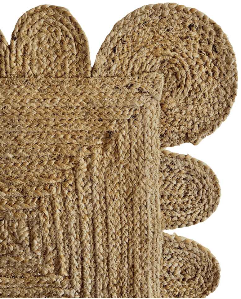 Natural Scallop Jute Rug - Plain Jane Interiors