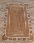 Natural Scallop Jute Rug - Plain Jane Interiors