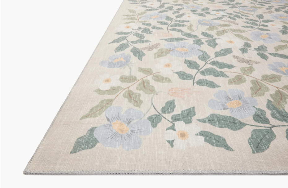 Primrose Charcoal Rug by Rifle Paper - Plain Jane Interiors