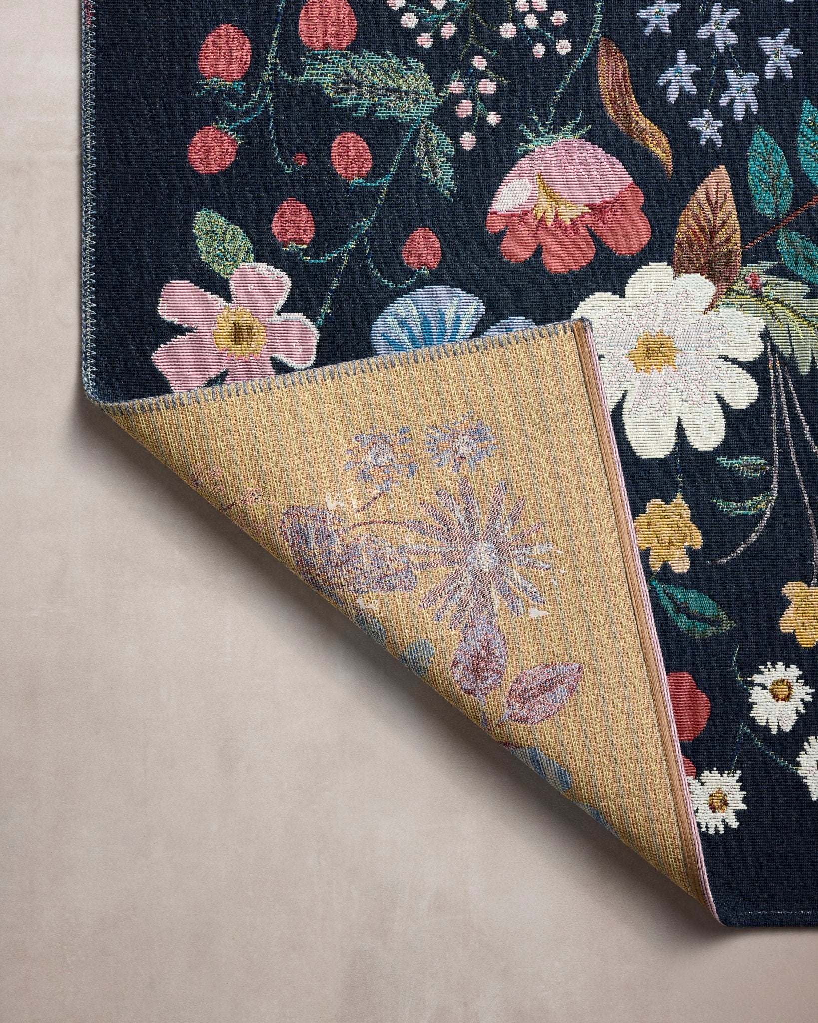 Strawberries Mint Rug by Rifle paper Co - Plain Jane Interiors