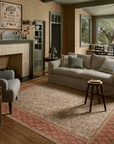 The Edinburgh Rug in SAND / GREEN | Rifle Paper Co x Loloi - Plain Jane Interiors