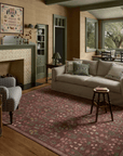 The Edinburgh Rug in WHEAT / MULTI | Rifle Paper Co x Loloi - Plain Jane Interiors