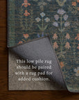 The Edinburgh Rug in WHEAT / MULTI | Rifle Paper Co x Loloi - Plain Jane Interiors