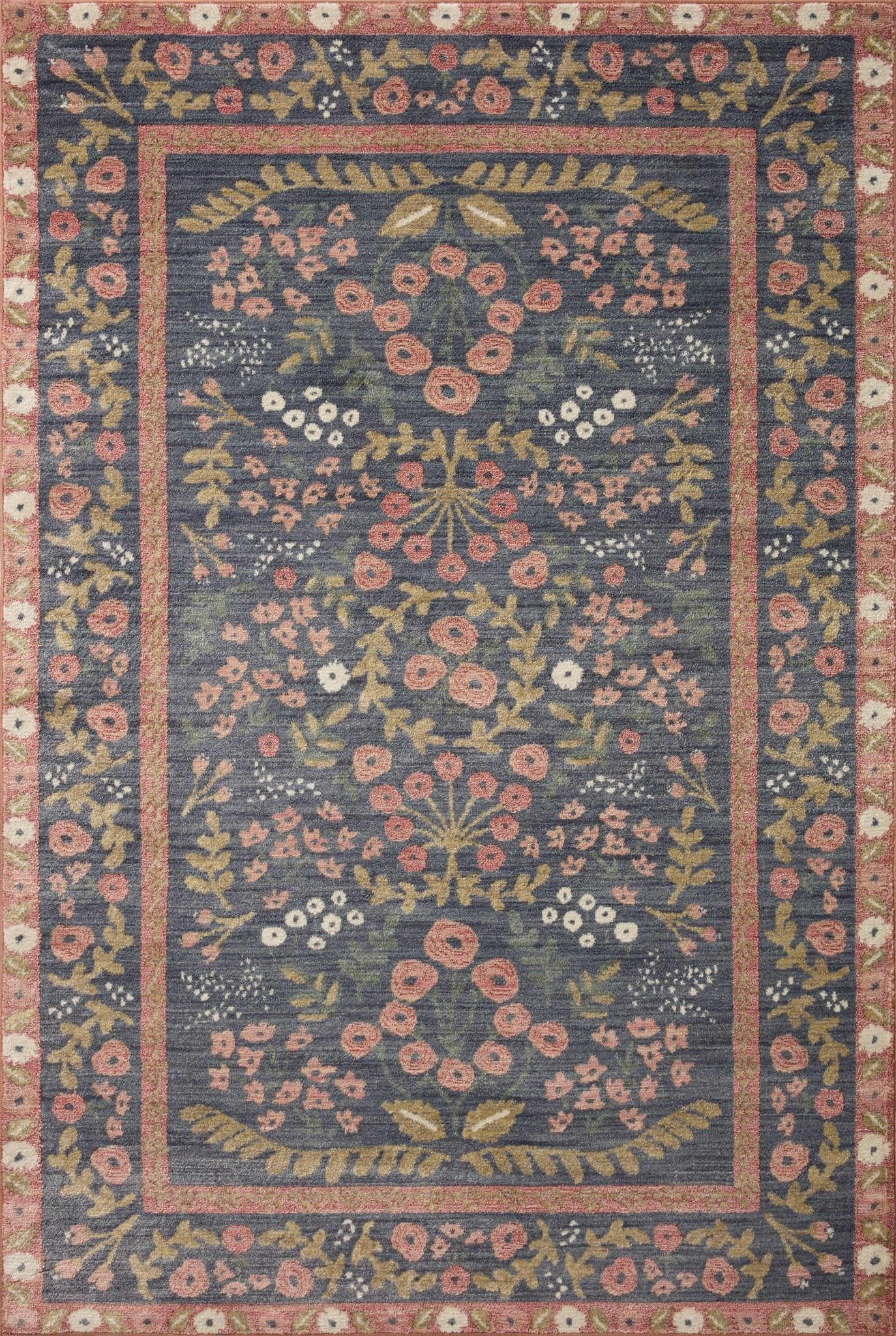The Florence Slate / Sage Rug by Riffle Co Paper x Loloi - Plain Jane Interiors