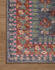 The Forte Navy/Red Rug by Riffle Co Paper x Loloi - Plain Jane Interiors