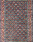 The Forte Navy/Red Rug by Riffle Co Paper x Loloi - Plain Jane Interiors