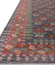The Forte Navy/Red Rug by Riffle Co Paper x Loloi - Plain Jane Interiors