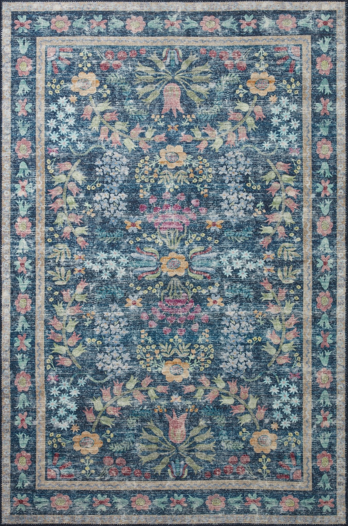 The Frances Red Rug by Riffle Co Paper x Loloi - Plain Jane Interiors
