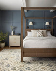 The Hawthorne Navy Rug by Riffle Co Paper x Loloi - Plain Jane Interiors