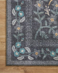 The Nightingale Black Rug by Riffle Co Paper x Loloi - Plain Jane Interiors