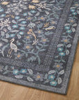 The Nightingale Black Rug by Riffle Co Paper x Loloi - Plain Jane Interiors