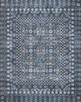 The Rosette Blue Rug by Riffle Co Paper x Loloi - Plain Jane Interiors