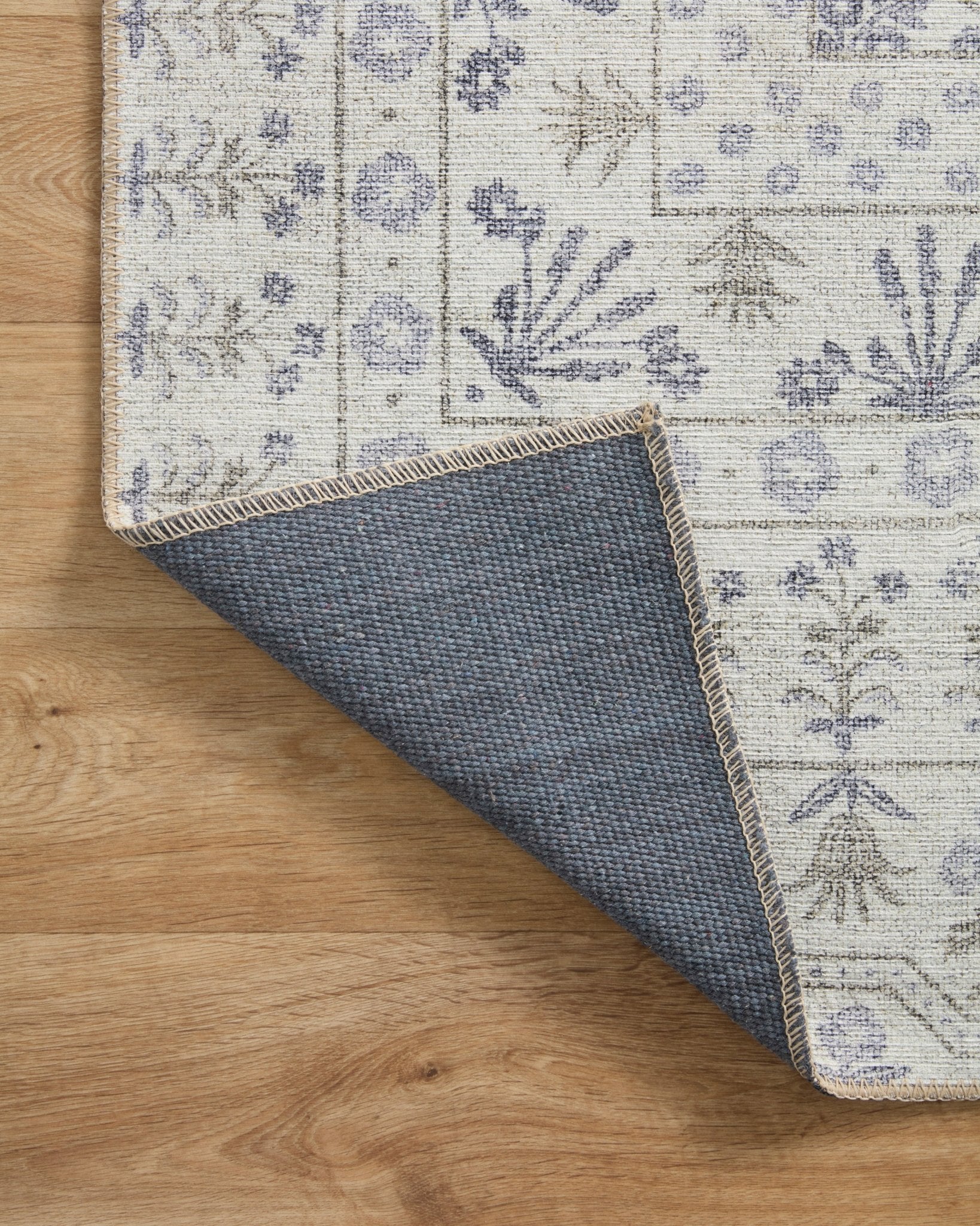 The Rosette Blue Rug by Riffle Co Paper x Loloi - Plain Jane Interiors