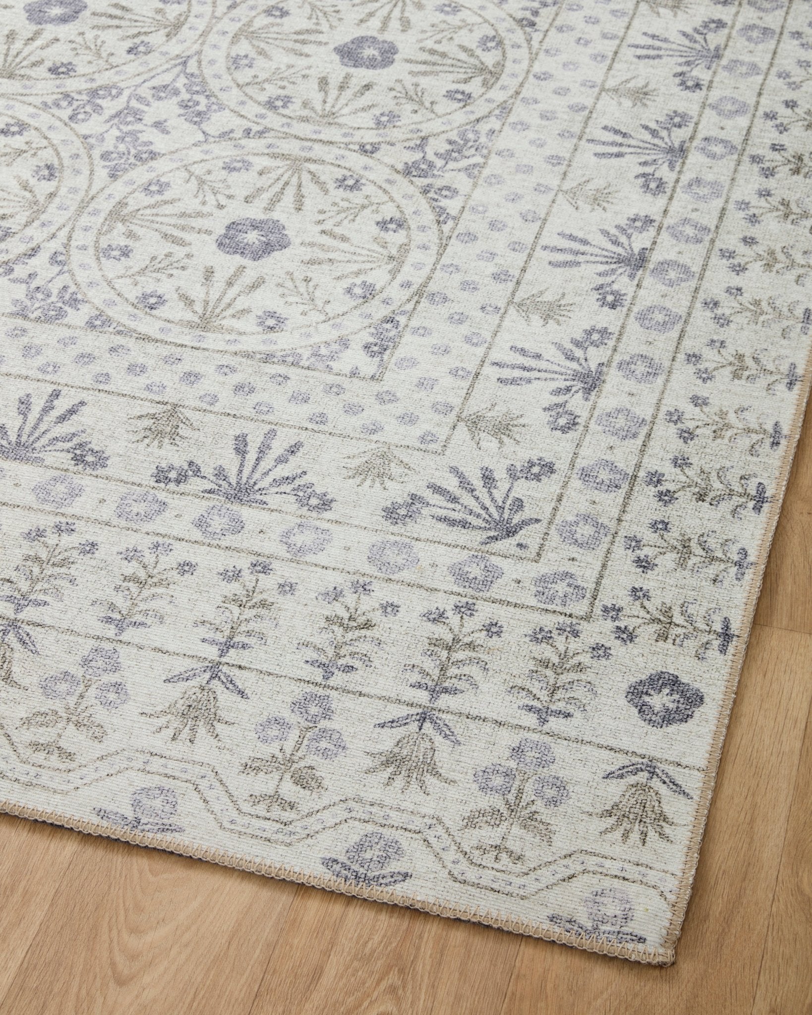 The Rosette Blue Rug by Riffle Co Paper x Loloi - Plain Jane Interiors