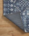 The Rosette Blue Rug by Riffle Co Paper x Loloi - Plain Jane Interiors