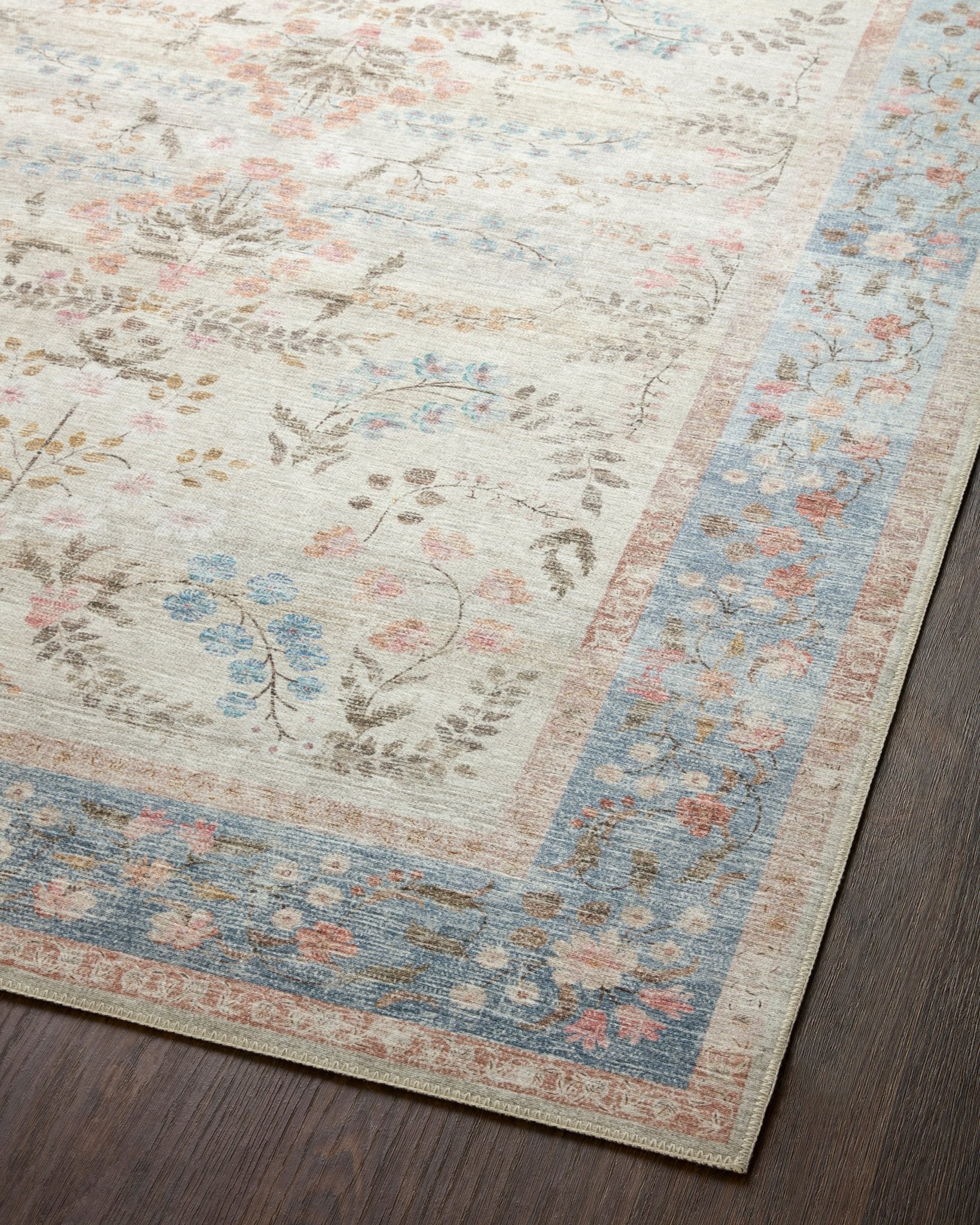 Violet Light Blue Rug by Rifle paper Co - Plain Jane Interiors