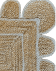 White Scallop Jute Rug - Plain Jane Interiors