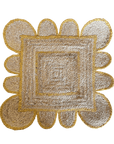 Yellow Scallop Jute Rug - Plain Jane Interiors
