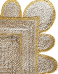 Yellow Scallop Jute Rug - Plain Jane Interiors