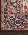 Layla Rug in Red / Navy - by Loloi Rugs | Power Loomed Rugs - Plain Jane Interiors