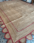 Red Scallop Jute Rug