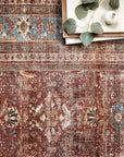 The Layla Rug 1 | Brick/Blue