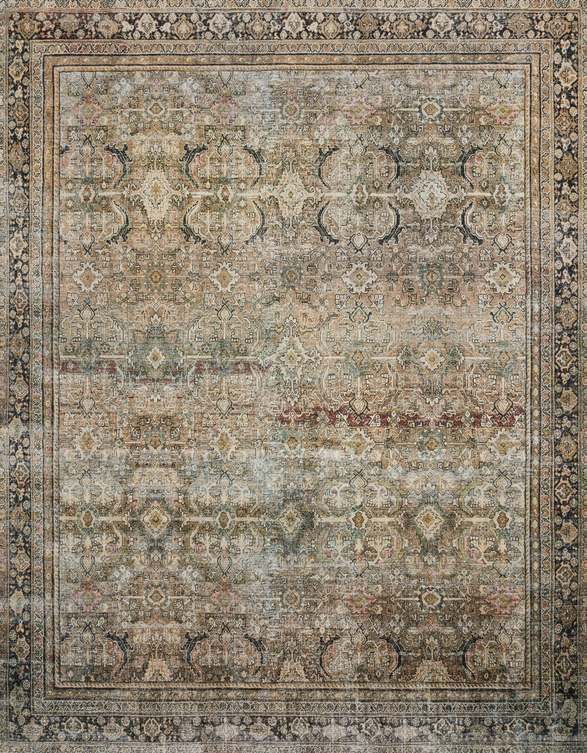 The Layla Rug 3 | Olive/Charcoal