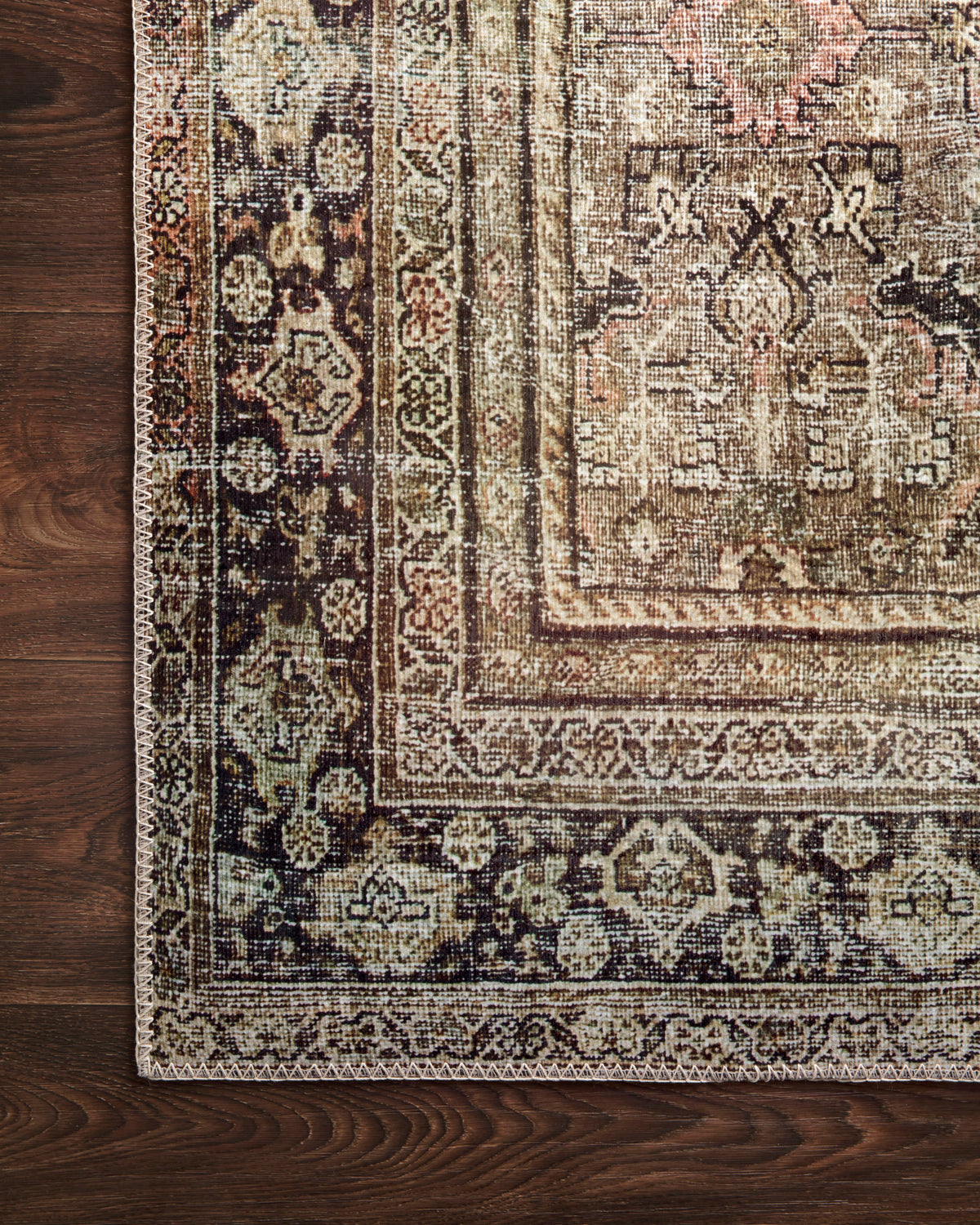 The Layla Rug 3 | Olive/Charcoal