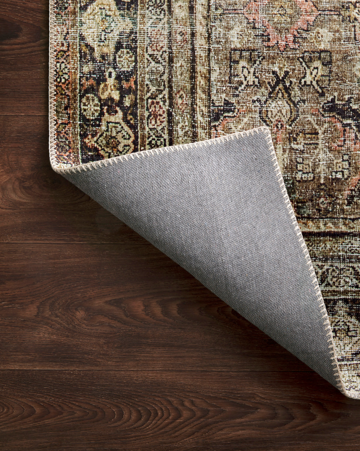 The Layla Rug 3 | Olive/Charcoal