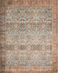 The Layla Rug 4 | Ocean/Rust
