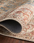 The Layla Rug 4 | Ocean/Rust