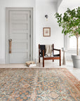The Layla Rug 4 | Ocean/Rust
