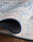 The Layla Rug 7 | Blue/Tangerine