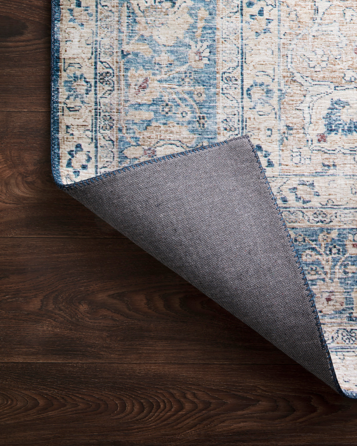 The Layla Rug 7 | Blue/Tangerine